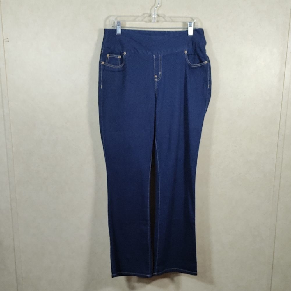 5138 Woman Within pull on baby bell stretch jeans 14W